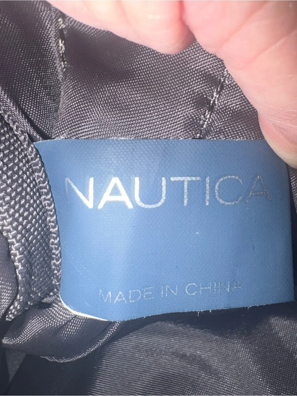 Nautica Black Duffel with Orange Trim